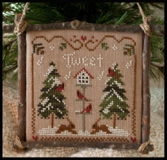 Stickvorlage Little House Needleworks - 2011 Ornament - Cardinal Winter