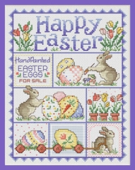 Stickvorlage Sue Hillis Designs - Happy Easter