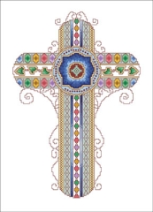 Stickvorlage Vickery Collection - Byzantine Cross