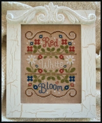 Stickvorlage Country Cottage Needleworks - Red White and Bloom