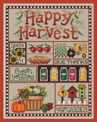 Stickvorlage Sue Hillis Designs - Happy Harvest