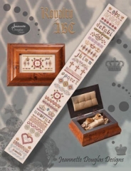 Stickvorlage Jeannette Douglas Designs - Royalty ABC Sampler