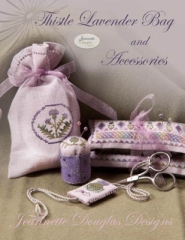 Stickvorlage Jeannette Douglas Designs - Thistle Lavender Bag