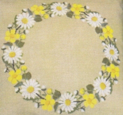 Haandarbejdets Fremme - Tischdecke Sommerkranz