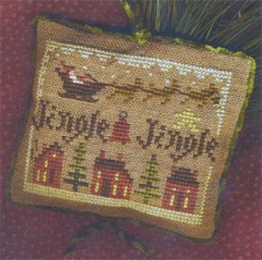 Stickvorlage Homespun Elegance Ltd - Jingle Jingle Sampler w/charm
