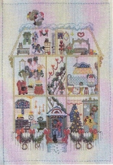 Stickpackung Oehlenschläger - Puppenhaus Weihnachten 33x43 cm