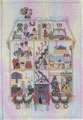 Oehlenschläger Stickpackung - Puppenhaus Weihnachten