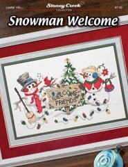 Stickvorlage Stoney Creek Collection - Snowman Welcome
