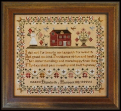 Stickvorlage Little House Needleworks - Elizabeth Hancock 1831