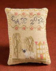 Stickvorlage Dames of the Needle - Yellow House Pincushion