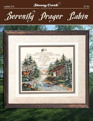 Stickvorlage Stoney Creek Collection - Serenity Prayer Cabin