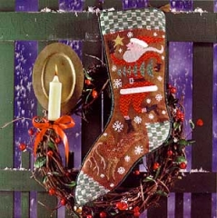 Stickvorlage Birds Of A Feather - Wish Upon A Star Christmas Stocking