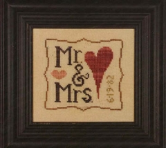 Stickvorlage Heart In Hand Needleart - Wee One: Mr & Mrs (w/charms)