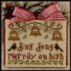 Stickvorlage Little House Needleworks - 2012 Ornament - Ding Dong Merrily on High