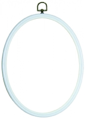 Flexi Hoop oval 13,5 cm, weiß - DMC