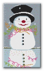 Stickvorlage Farbenfroh - Charles Snowman (Ausverkauf)
