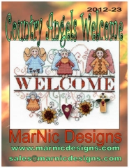 Stickvorlage MarNic Designs - Country Angels Welcome