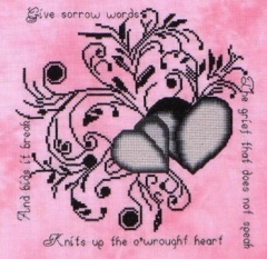 Stickvorlage MarNic Designs - Give Sorrow Words