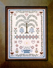 Stickvorlage Miladys Needle - Folk Art Sampler