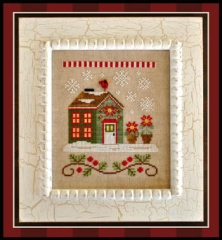 Stickvorlage Country Cottage Needleworks - Santa's Village 2 Poinsettia Place