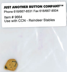 Just Another Button Company Button Santa's Village Reindeer Stables