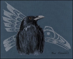 Stickvorlage The Stitching Studio Native Raven