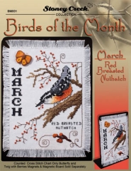 Stickvorlage Stoney Creek Collection - Bird Of The Month March