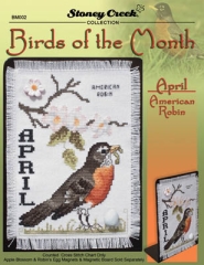 Stickvorlage Stoney Creek Collection - Bird Of The Month April