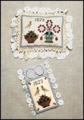 Stickvorlage Miladys Needle - Ann Blockleys Pin Cushion & Scissor Keep
