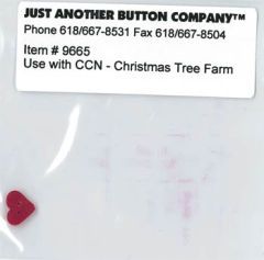 Just Another Button Company Button Santa's Village Christmas Tree Farm