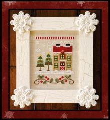 Stickvorlage Country Cottage Needleworks - Santas Village 7 Christmas Tree Farm