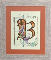 Stickvorlage Nora Corbett - Letters From Mermaids Buchstabe B