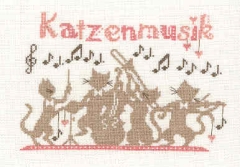Stickvorlage Gisela Süskind Katzenmusik