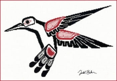 Stickvorlage The Stitching Studio - Salish Hummingbird