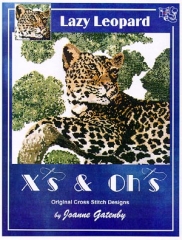 Stickvorlage Xs and Ohs - Lazy Leopard