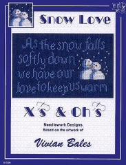 Stickvorlage Xs and Ohs - Snow Love