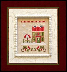 Stickvorlage Country Cottage Needleworks - Santas Village 12 Hot Cocoa Cafe