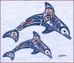 Stickvorlage The Stitching Studio Dolphins