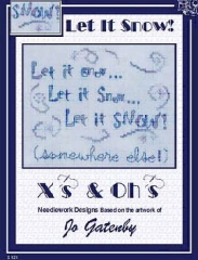 Stickvorlage Xs and Ohs - Let It Snow