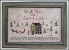 Stickvorlage The Scarlett House - Sleigh Rides And Snowflakes