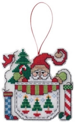 Stickvorlage Stoney Creek Collection - Santa In A Pocket