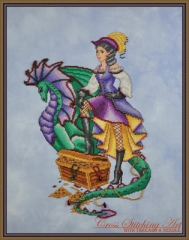 Stickvorlage Cross Stitching Art - Margot The Treasure Keeper