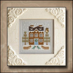 Stickvorlage Country Cottage Needleworks - Frosty Forest 5 Bluebird Cabin