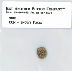 Just Another Button Company - Button Snowy Foxes