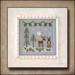 Stickvorlage Country Cottage Needleworks - Frosty Forest 8 Snowy Reindeer