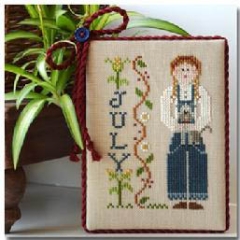 Stickvorlage Little House Needleworks - Calendar Girls - July