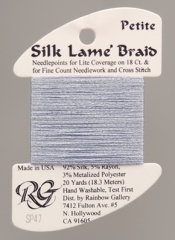 Rainbow Gallery Silk Lame Braid Lavender Blue SP47