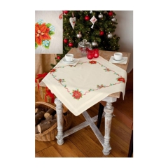 Stickpackung Verachtert/Vervaco - Tischdecke Weihnachtsstern (Ausverkauf)