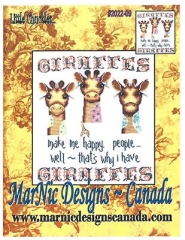 Stickvorlage MarNic Designs - Giraffes Make Me Happy