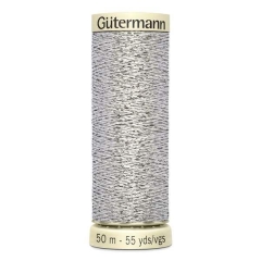 Gütermann Metalleffekt-Faden W 331 - Farbe 41 silber